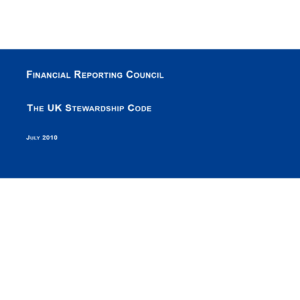 UK - FRC - The UK Stewardship Code - 2010