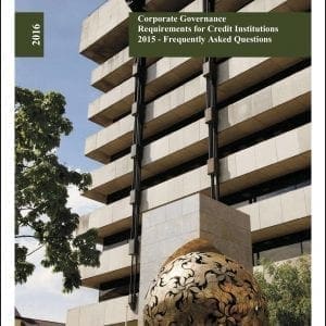 Ireland - CBI - Corporate Governance Requirements - Credit Institutions - 2015 - FAQs